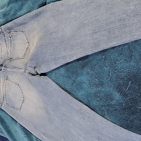 Denim embroidered vintage American size 10 stretch boyfriend jeans - Picture 4 of 5